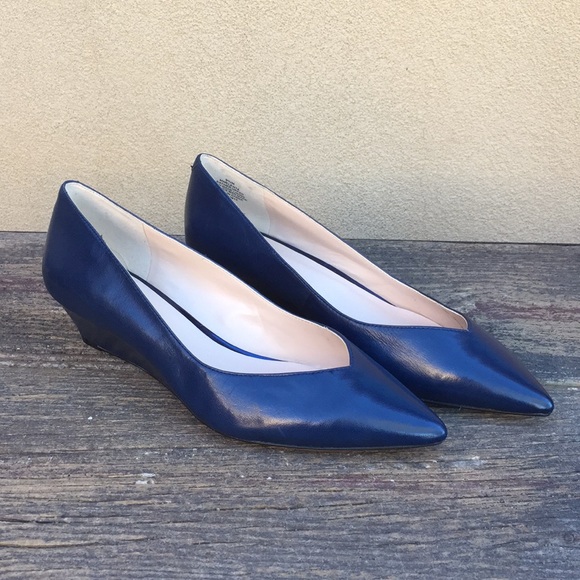 Nine West Shoes - Nine West Navy Wedge heels size 9 1/2